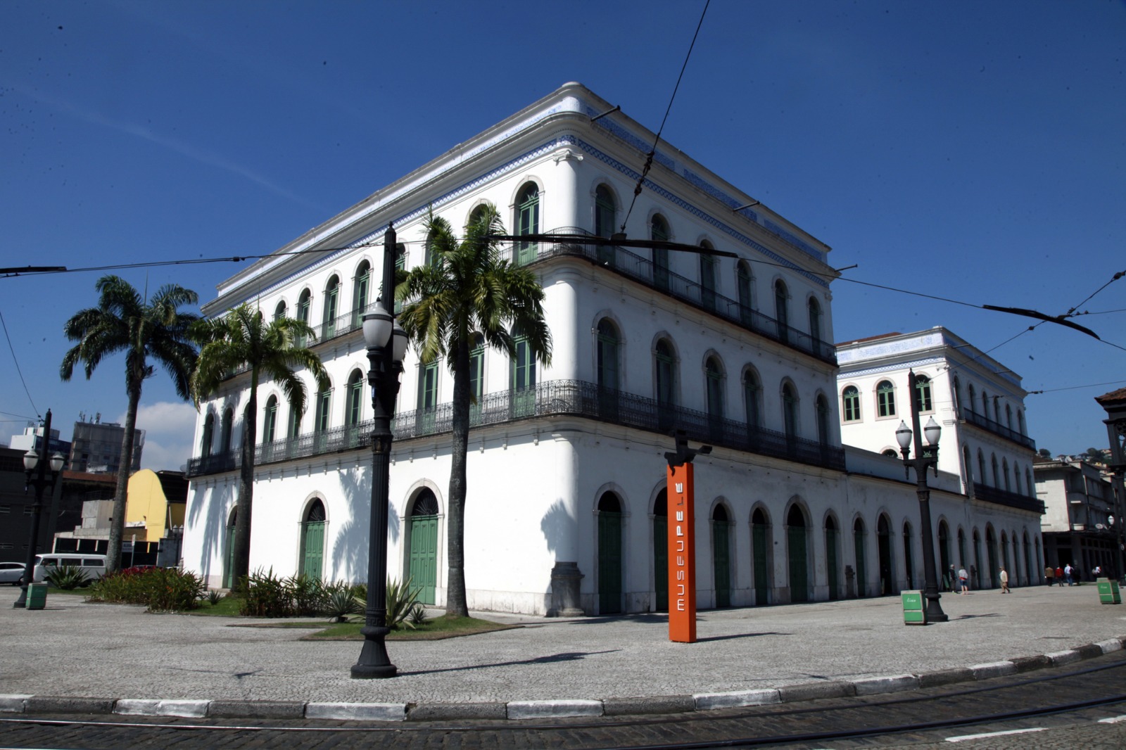 Fachada do Museu Pelé em Santos